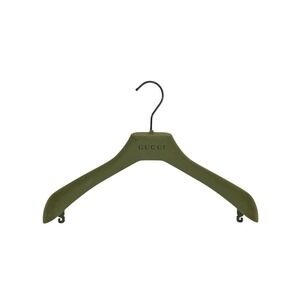 Authentic GUCCI Green Velvet Boutique Logo Suit Jacket Hanger 14" MOD SA